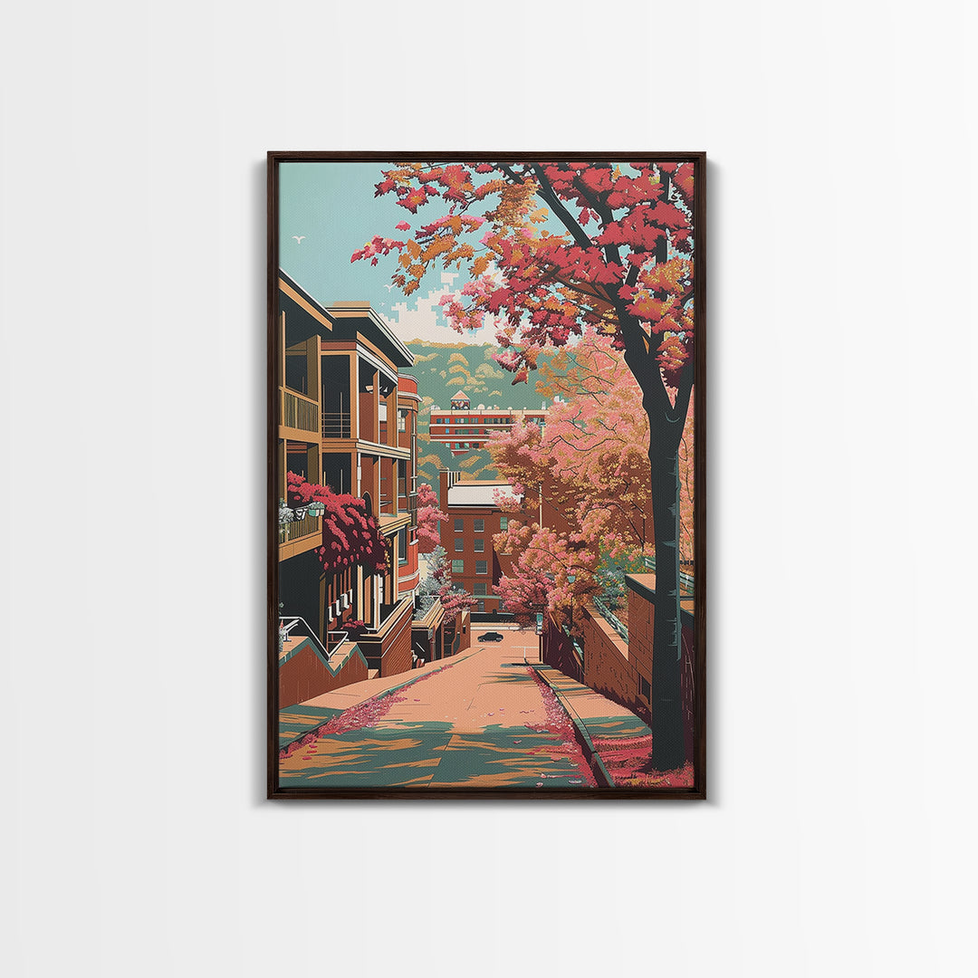 Fayetteville Travel Poster, Canvas Print, Travel Wall Decor, Minimalist Poster, Fine Art Print, Home Office Decor, Modern Wall Decor
