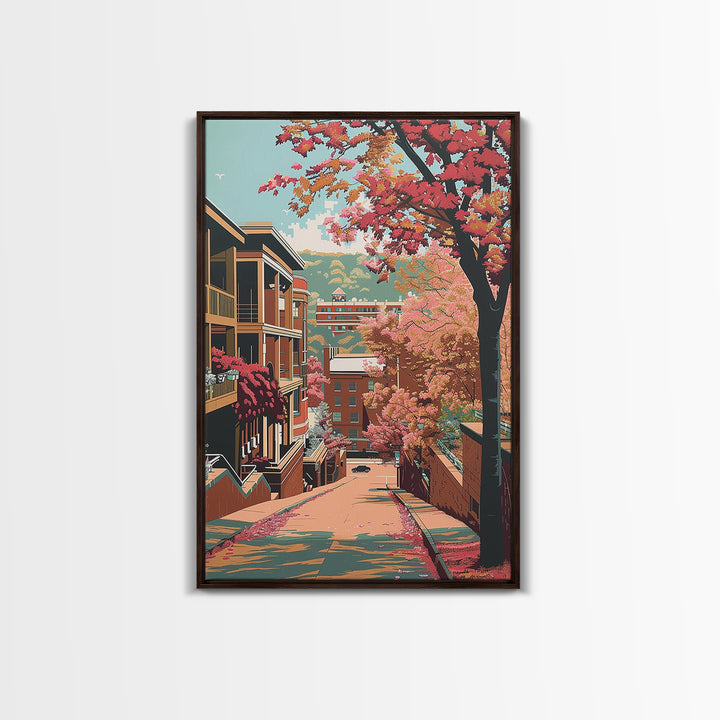 Fayetteville Travel Poster, Canvas Print, Travel Wall Decor, Minimalist Poster, Fine Art Print, Home Office Decor, Modern Wall Decor