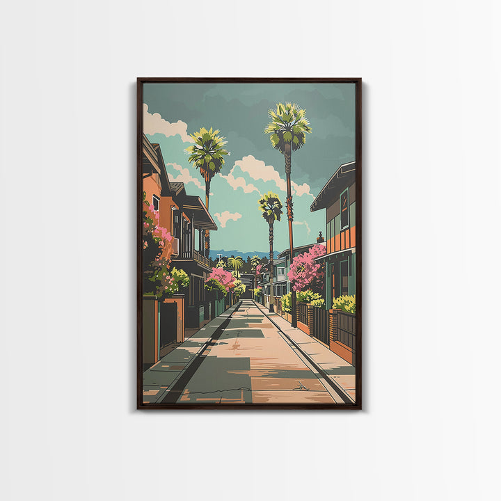 Fremont Travel Poster, Framed Canvas Print, Poster Print, Travel Wall Art, Vintage Travel Print, Living Room Wall Art, City Wall Art
