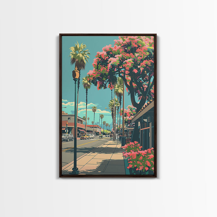 Garden Grove Travel Poster, Framed Canvas Print, City Travel Poster, Travel Wall Decor, Poster Art, Modern Wall Decor, Travel Prints