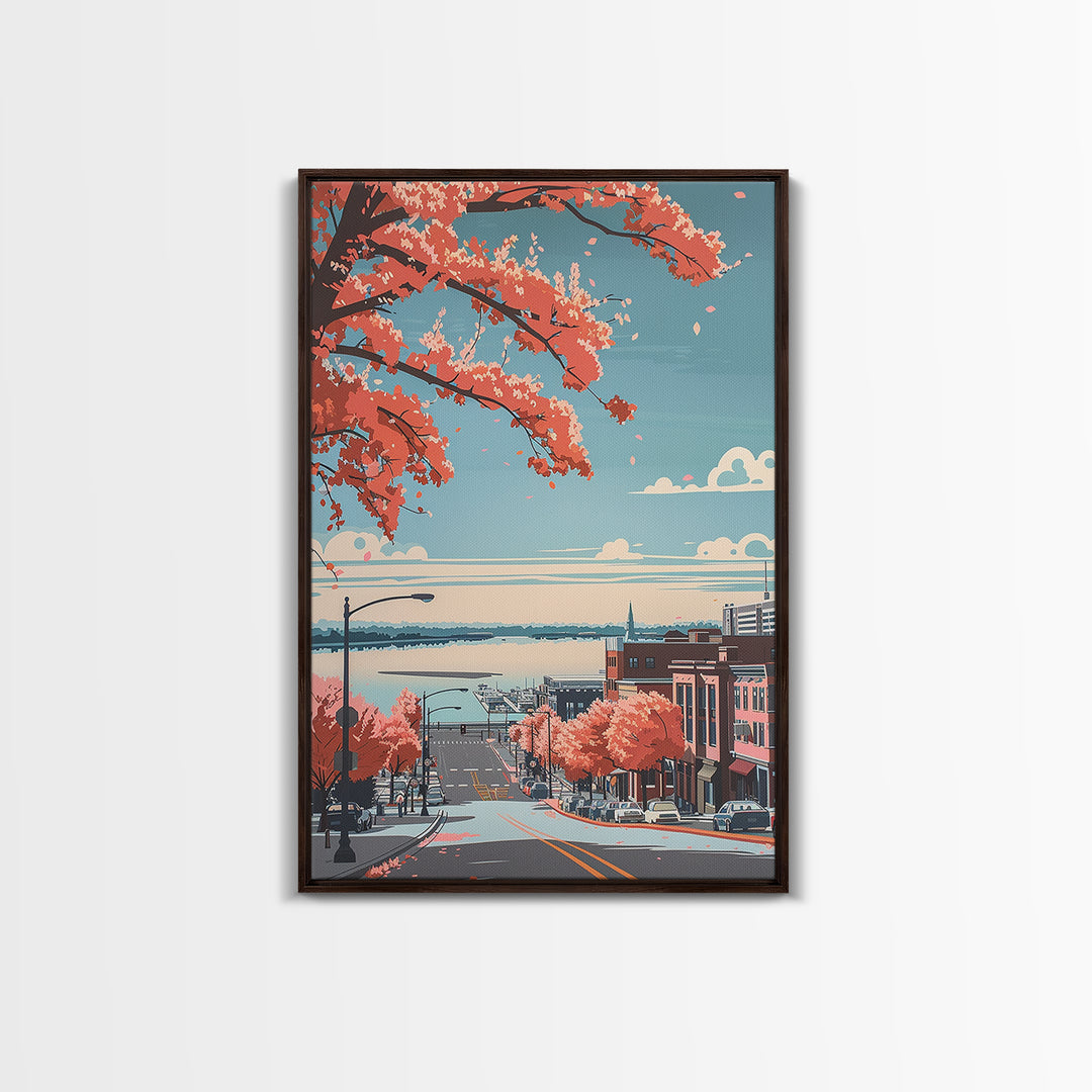Green Bay Travel Poster, Canvas Print, Travel Art Print, Modern Wall Decor, Travel Posters, Mid Century Wall Art, City Travel Poster