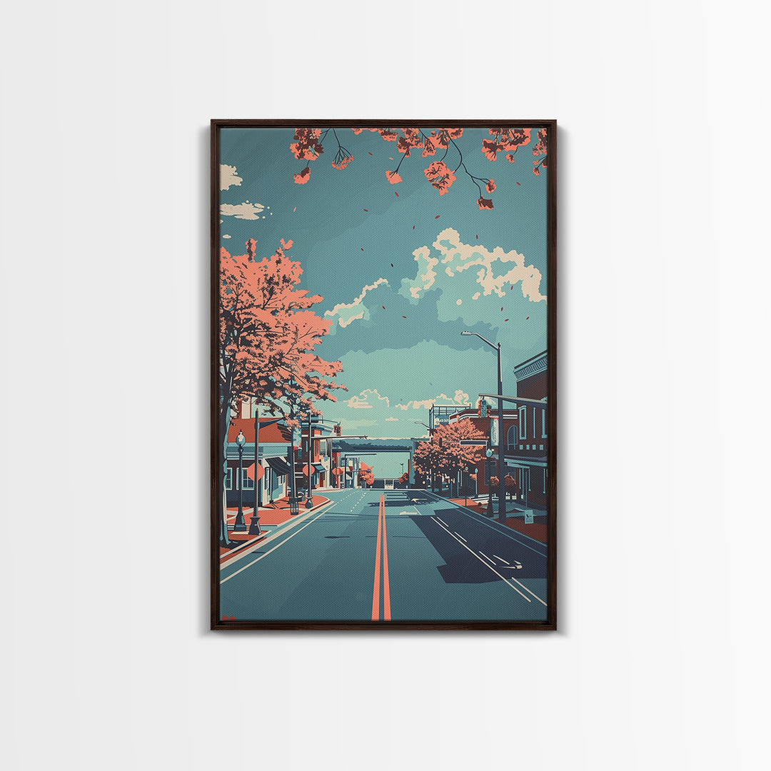 Hampton Travel Poster, Canvas Print, Poster Print, Travel Wall Art, City Travel Poster, Travel Print, Poster Art, Vintage Travel Art