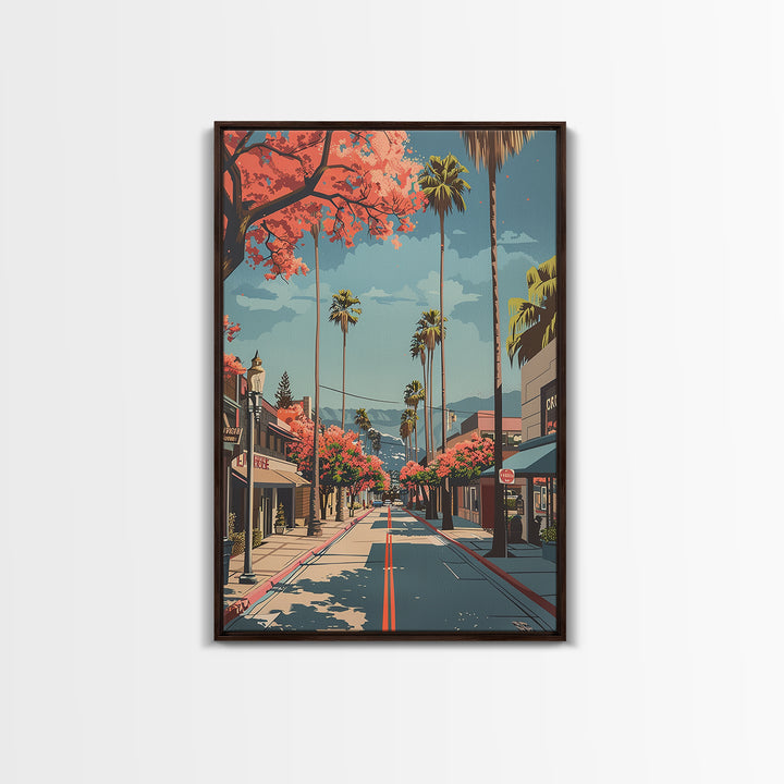 Hesperia Travel Poster, Canvas Print, Travel Wall Art, City Wall Art, Fine Art Print, Vintage Travel, Gallery Wall Set, Travel Print