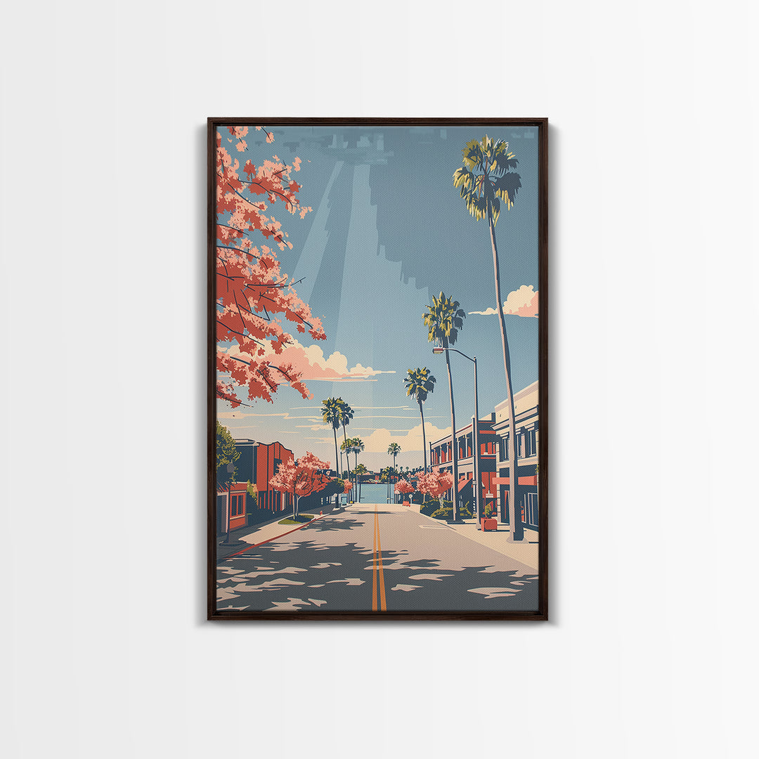 Lakeland Travel Poster, Framed Canvas Print, Travel Wall Art, City Wall Art, Gallery Wall Set, Travel Decor, Travel Prints, Wall Art