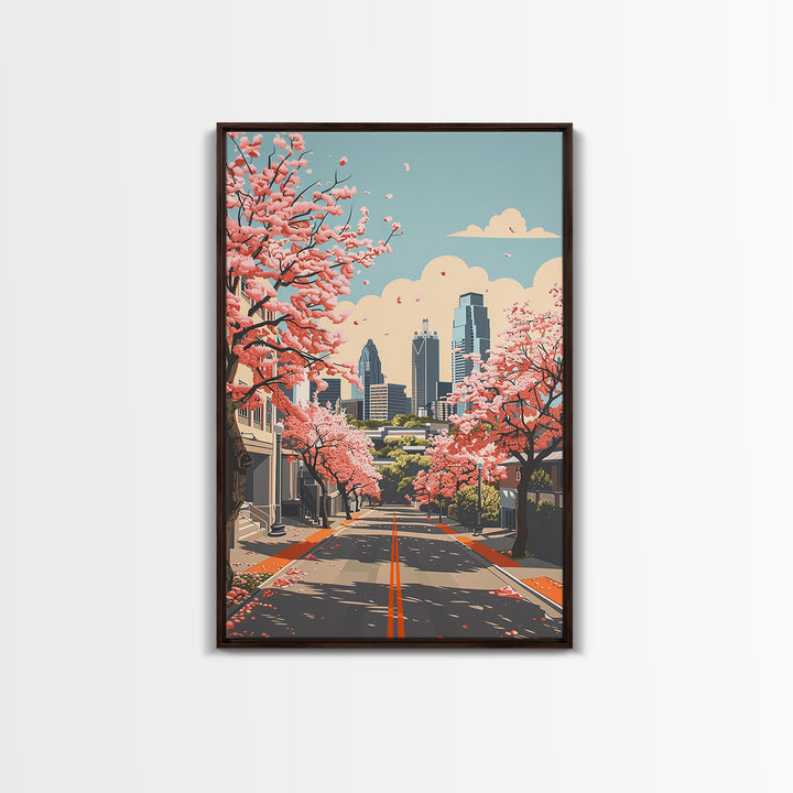 Richardson Travel Poster, Framed Canvas Print, Poster Print, Travel Wall Art, Fine Art Print, Vintage City Poster, Minimalist Poster