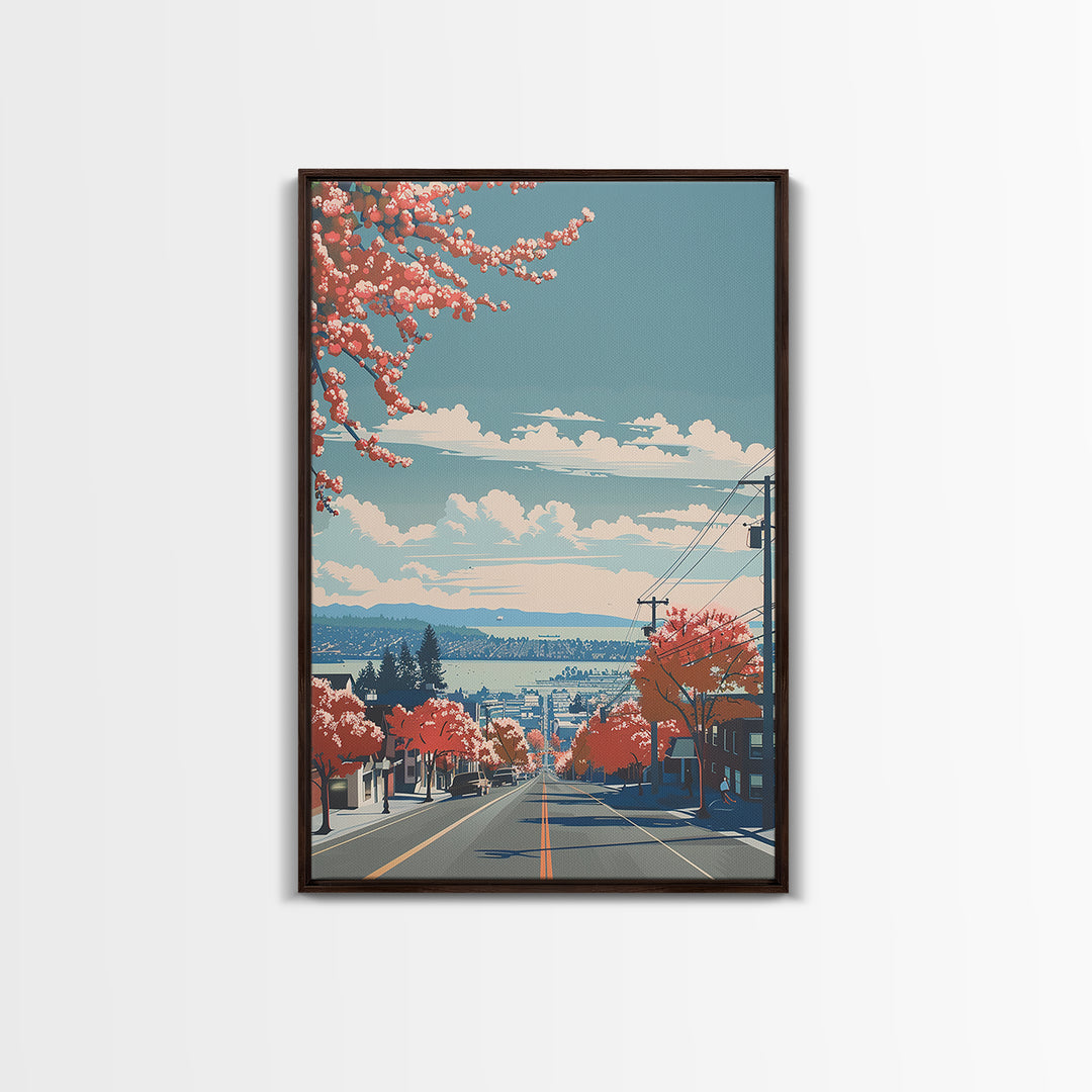 Richmond Travel Poster, Canvas Print, Travel Prints, Landscape Art, Retro Wall Art, Living Room Wall Art, Travel Decor, Travel Print