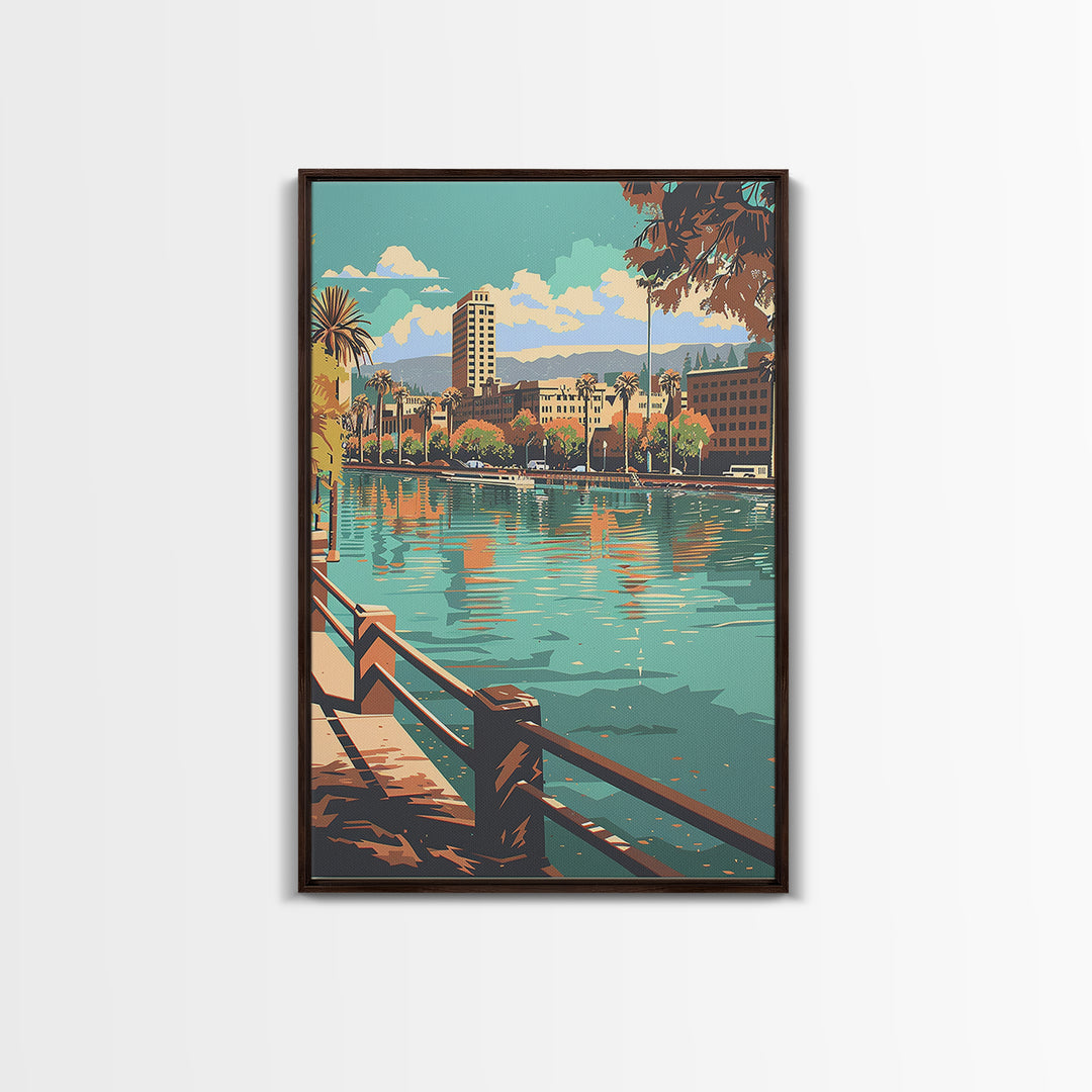 San Jose Travel Poster, Canvas Print, Travel Art Print, Modern Wall Decor, City Travel Poster, Travel Wall Art, Living Room Wall Art