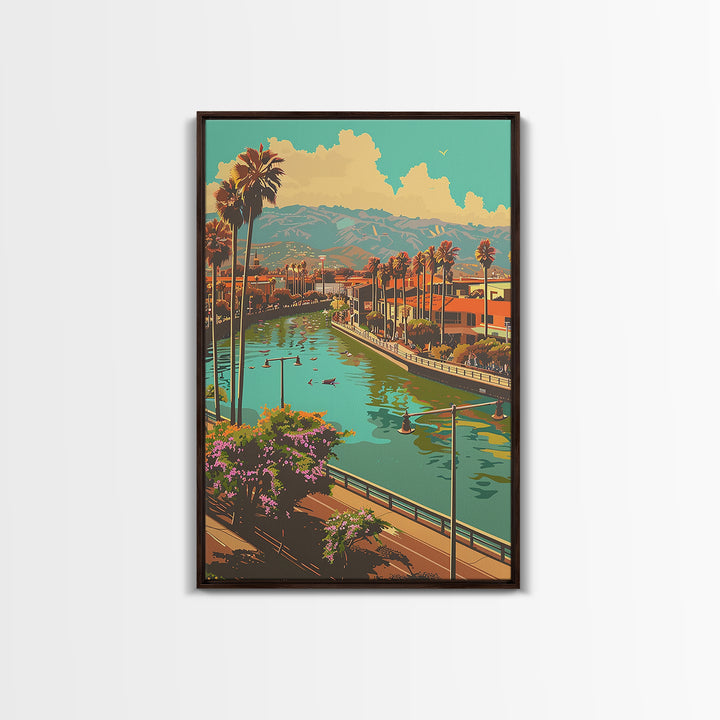 Santa Ana Travel Poster, Canvas Print, City Travel Poster, Vintage City Poster, Minimalist Poster, City Illustration, Retro Wall Art