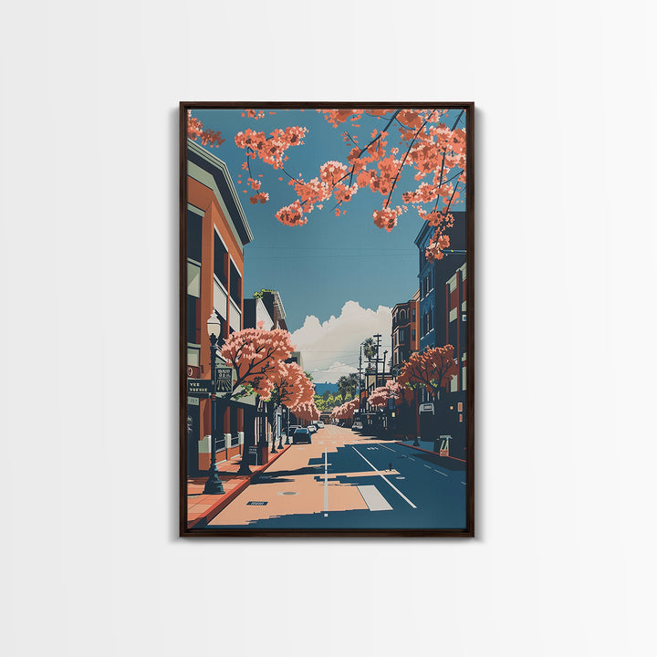 Santa Clara Travel Poster, Canvas Print, Travel Wall Decor, Minimalist Poster, Travel Wall Art, Poster Print, Wall Art, Travel Decor