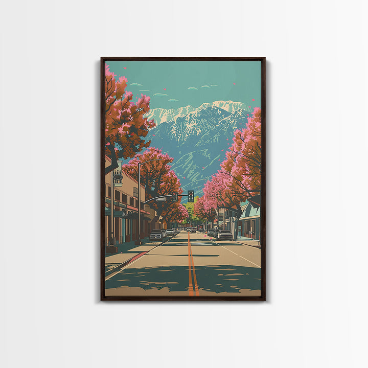 Santa Clarita Travel Poster, Canvas Print, City Travel Poster, Travel Wall Art, Vintage City Poster, Vintage Poster, Vintage Posters