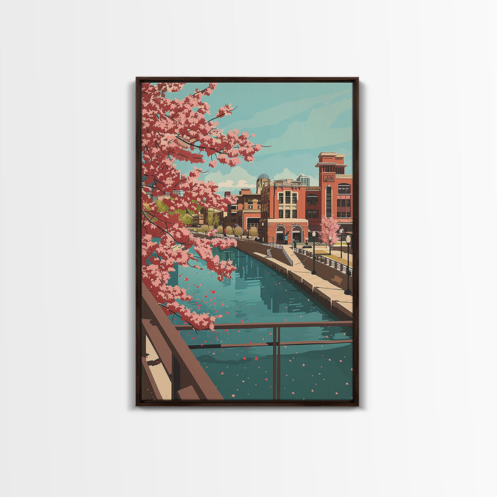 Sioux Falls Travel Poster, Canvas Print, Travel Wall Art, City Wall Art, Poster Print, Vintage Poster, Vintage Travel, Travel Prints