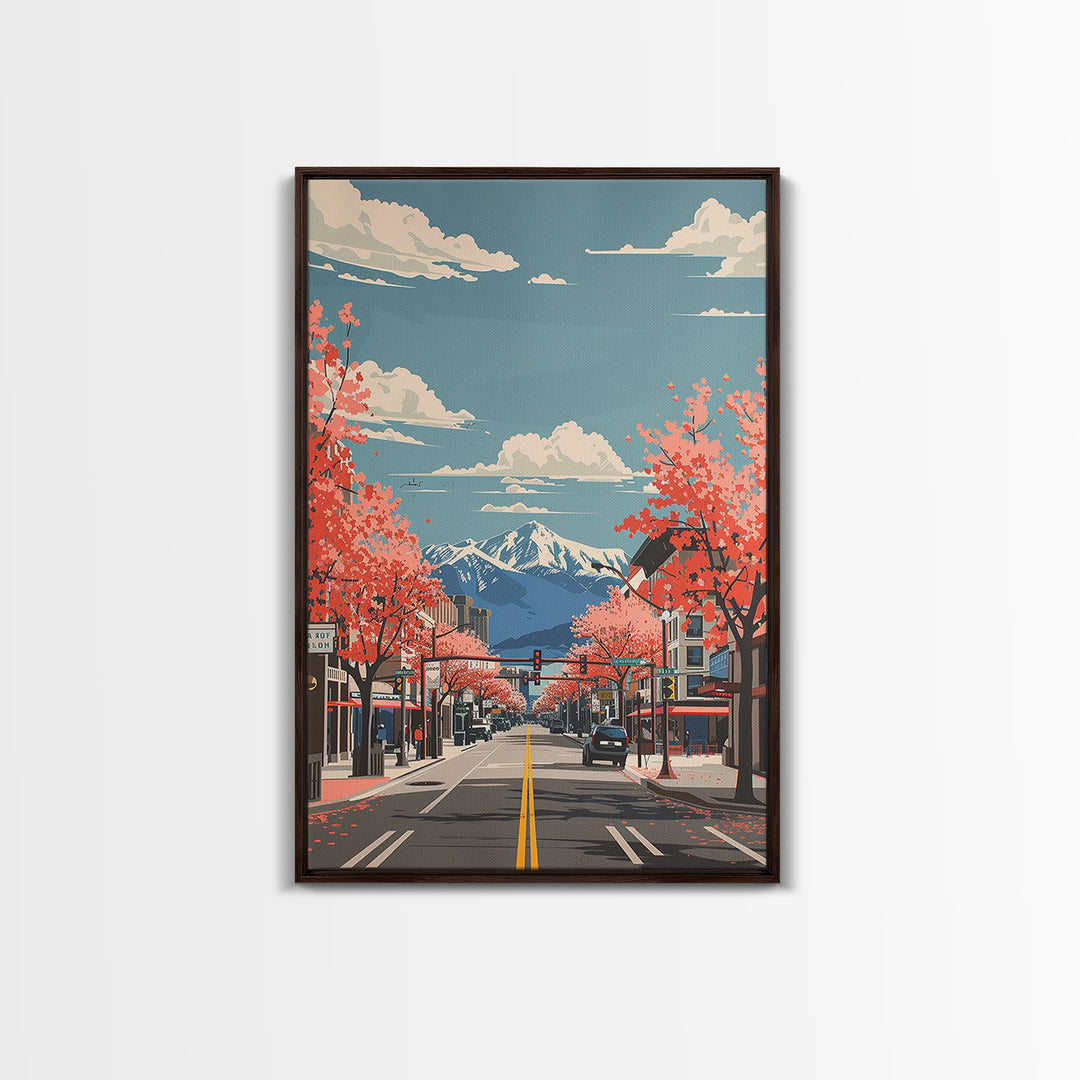 Sparks Travel Poster, Canvas Print, Travel Prints, Landscape Art, Retro Travel Poster, Wall Art, Retro Travel Print, Vintage Posters