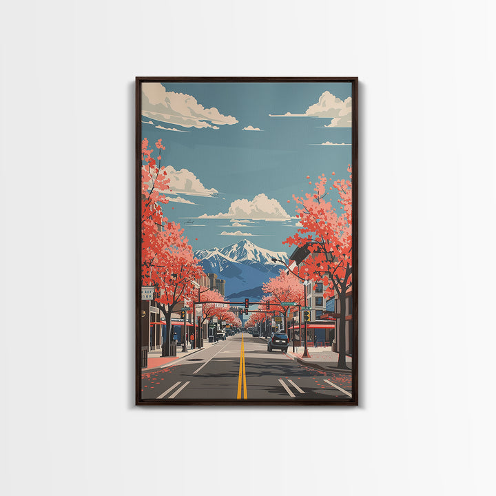 Sparks Travel Poster, Canvas Print, Travel Prints, Landscape Art, Retro Travel Poster, Wall Art, Retro Travel Print, Vintage Posters