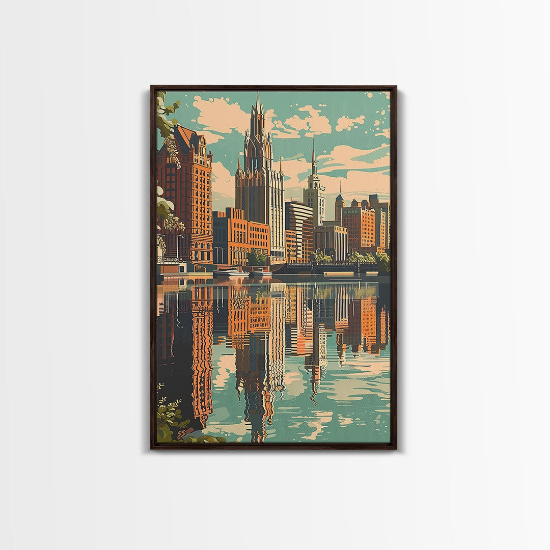 Toledo Travel Poster, Canvas Print, Travel Wall Decor, Minimalist Poster, City Illustration, Fine Art Print, Wall Art, City Wall Art