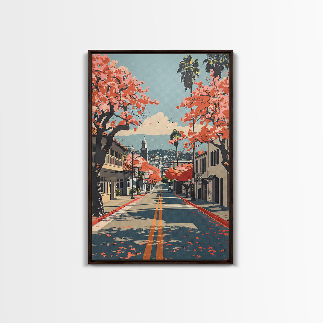 Ventura Travel Poster, Canvas Print, Poster Print, Travel Wall Art, Fine Art Print, Minimalist Poster, Landscape Art, Travel Posters