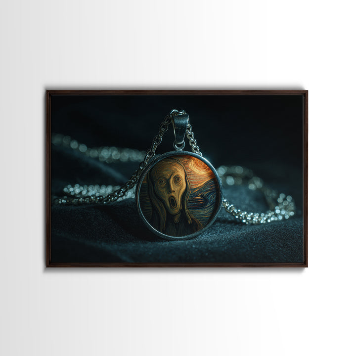 The Moonstone Amulet, Expressionist Gothic Art, Landscape Wall Art, Macabre Wall Art, Canvas Print, Halloween Wall Art, Halloween Decor