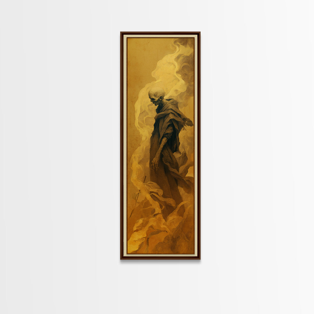 The Dream Eater, Surreal Apocalyptic Art, Tall Narrow Wall Art, Gothic Horror Wall Art, Canvas Print, Halloween Wall Art