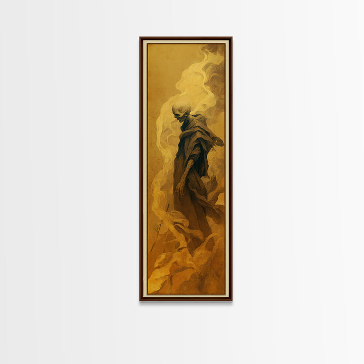 The Dream Eater, Surreal Apocalyptic Art, Tall Narrow Wall Art, Gothic Horror Wall Art, Canvas Print, Halloween Wall Art