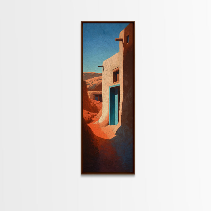 Moroccan Desert Tent Framed Canvas Print, Desert Art, Nature Wall Art, Southwestern Decor, Fine Art, Desert, Home Decor, DES-1x3-47