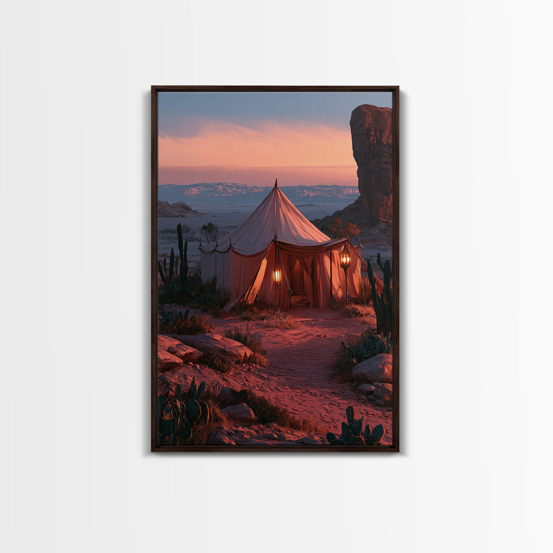 Moroccan Desert Tent Canvas Print, Desert Art, Digital Download Art, Southwestern Decor, Fine Art, Desert, Minimalist Decor, DES-2x3-67