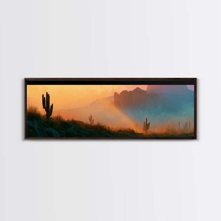 Sandstone Canyon with Dramatic Light Beam Canvas Print, Desert Art, Landscape Art, Southwestern Decor, Fine Art, Desert, DES-3x1-8