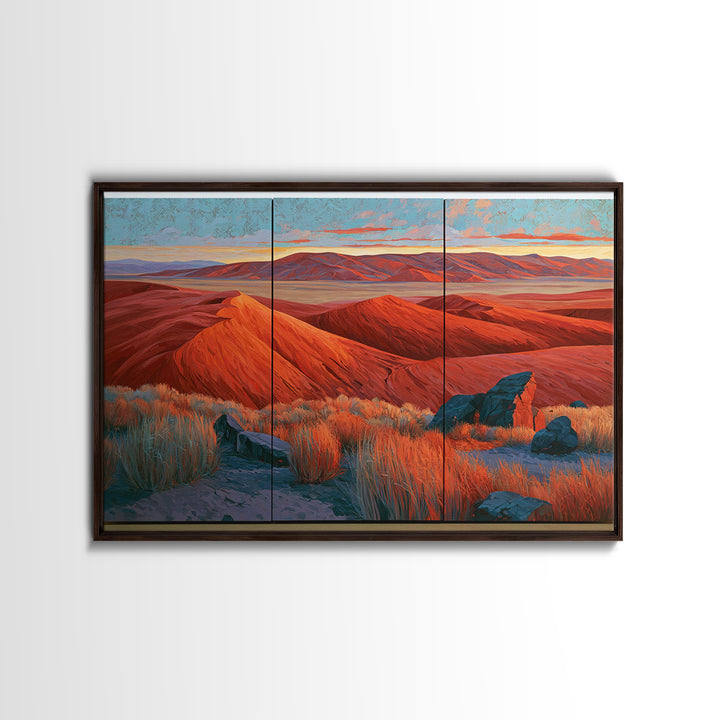 Wind Carved Dune Patterns from Above Canvas Print, Desert Art, Large Wall Art, Southwestern Decor, Desert, Western Wall Art, DES-3x2-72