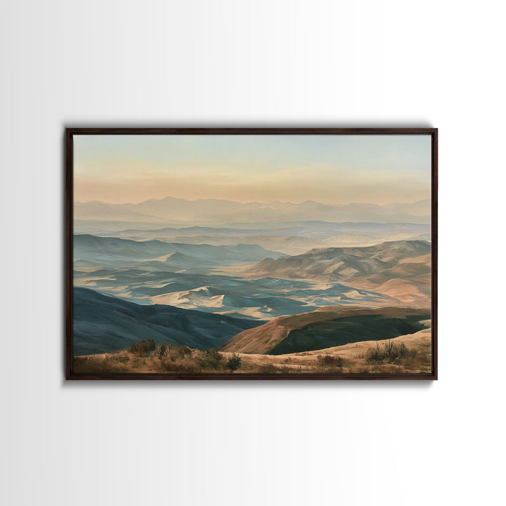 Wind Carved Dune Patterns from Above Framed Canvas Print, Desert Art, Abstract Wall Art, Southwestern Decor, Fine Art, Desert, DES-3x2-96