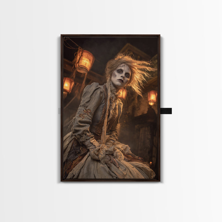 The Banshee Singer, Vertical Wall Art, Spooky Home Decor, Canvas Print, Halloween Wall Decor, Gothic Home Decor, Halloween Wall Art