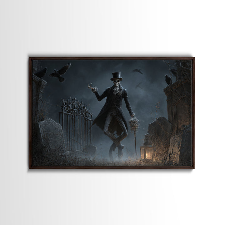 The Ghostly Groom, Landscape Wall Art, Spooky Home Decor, Canvas Print, Halloween Wall Decor, Gothic Home Decor, Halloween Wall Art