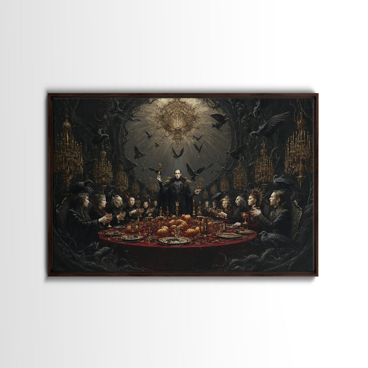 The Vampire Banquet, Landscape Wall Art, Spooky Home Decor, Canvas Print, Halloween Wall Decor, Gothic Home Decor, Spooky Wall Decor