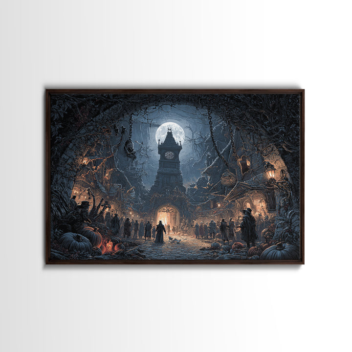 The Thirteenth Bell, Landscape Wall Art, Spooky Home Decor, Canvas Print, Halloween Wall Decor, Gothic Home Decor, Horror Wall Art