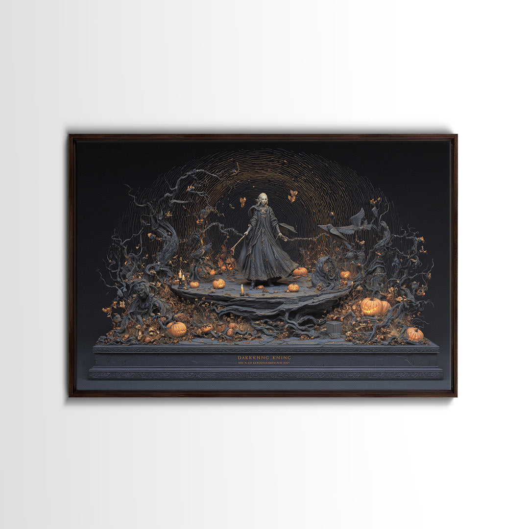 The Halloween Storm, Landscape Wall Art, Dark Halloween Decor, Canvas Print, Halloween Wall Decor, Gothic Home Decor, Spooky Wall Decor