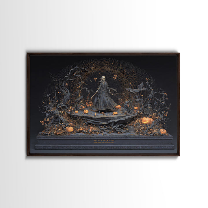 The Halloween Storm, Landscape Wall Art, Dark Halloween Decor, Canvas Print, Halloween Wall Decor, Gothic Home Decor, Spooky Wall Decor