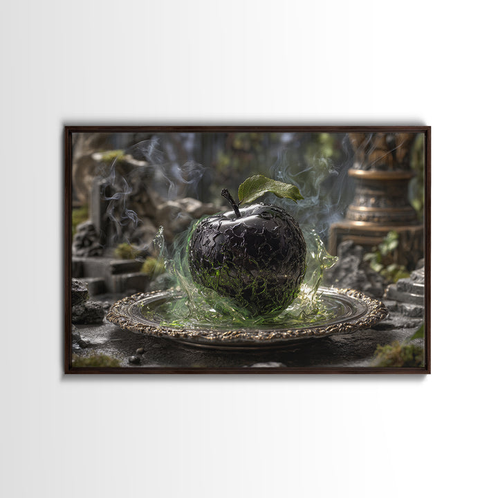 The Poisoned Apple, Landscape Wall Art, Dark Halloween Decor, Canvas Print, Halloween Wall Decor, Gothic Home Decor, Statement Wall Art