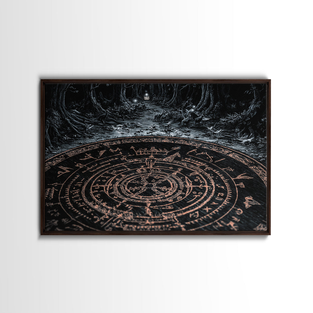 The Antique Spirit Board, Landscape Wall Art, Dark Halloween Decor, Canvas Print, Halloween Wall Decor, Gothic Home Decor, Macabre Wall Art