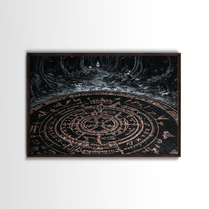 The Antique Spirit Board, Landscape Wall Art, Dark Halloween Decor, Canvas Print, Halloween Wall Decor, Gothic Home Decor, Macabre Wall Art