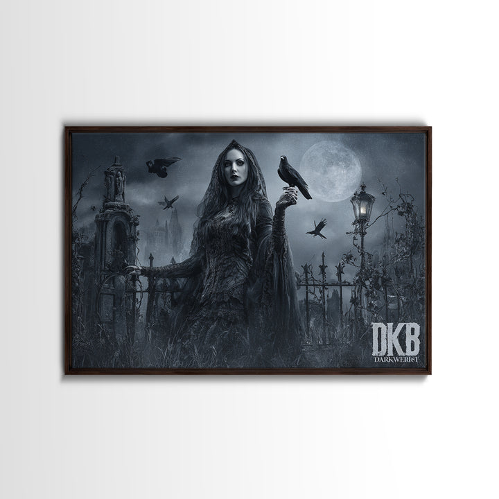 Gothic Romance, Landscape Wall Art, Spooky Home Decor, Canvas Print, Halloween Wall Decor, Gothic Home Decor, Collectible Wall Decor