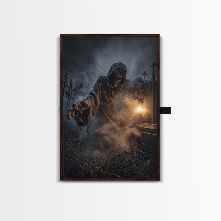 The Dream Eater, Vertical Wall Art, Spooky Home Decor, Canvas Print, Halloween Wall Decor, Gothic Home Decor, Dark Fantasy Art