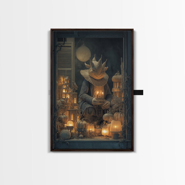 The Candy Corn Kingdom, Vertical Wall Art, Dark Fantasy Wall Art, Canvas Print, Halloween Wall Decor, Gothic Home Decor, Horror Wall Art