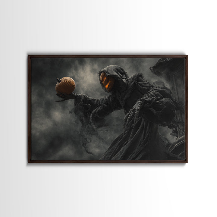 Halloween On Another Planet, Landscape Wall Art, Dark Halloween Decor, Canvas Print, Halloween Wall Decor, Gothic Home Decor