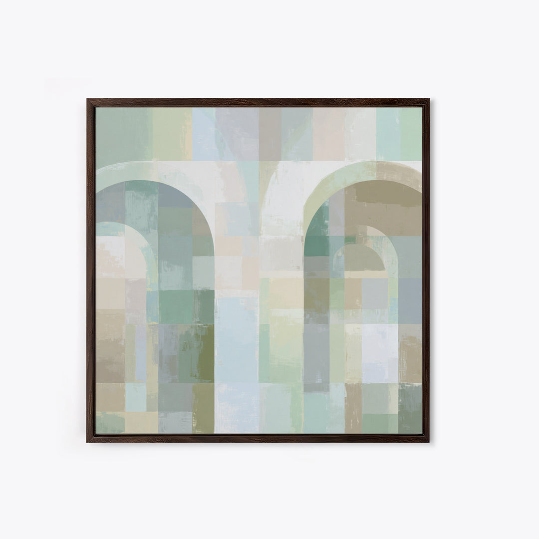 Light Scandinavian Abstract Arches Canvas Print, Dental Office Art, Dental Art, Office Decor, Fine Art, Calm, Dental Gift, DOA-1x1-17
