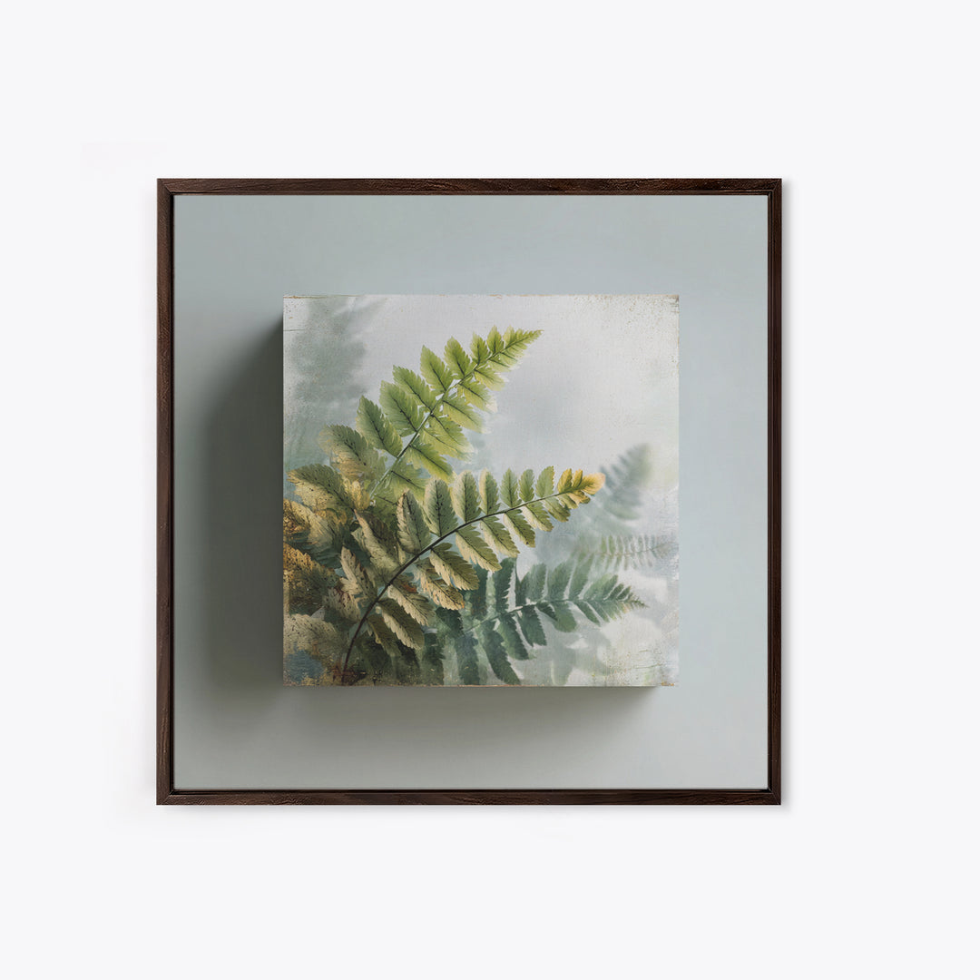 Botanical Fern Study Canvas Print, Dental Office Art, Dental, Office Decor, Fine Art, Calm, Tooth Art, Dentistry Art, DOA-1x1-19