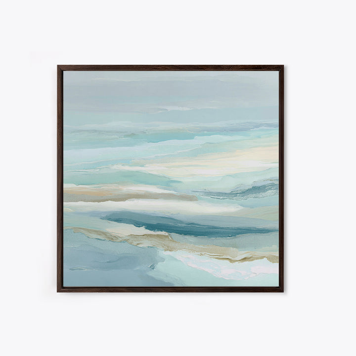 Calming Abstract Ocean Waves Canvas Print, Dental Office Art, Printable Digital, Office Decor, Fine Art, Calm, Neutral Decor, DOA-1x1-25