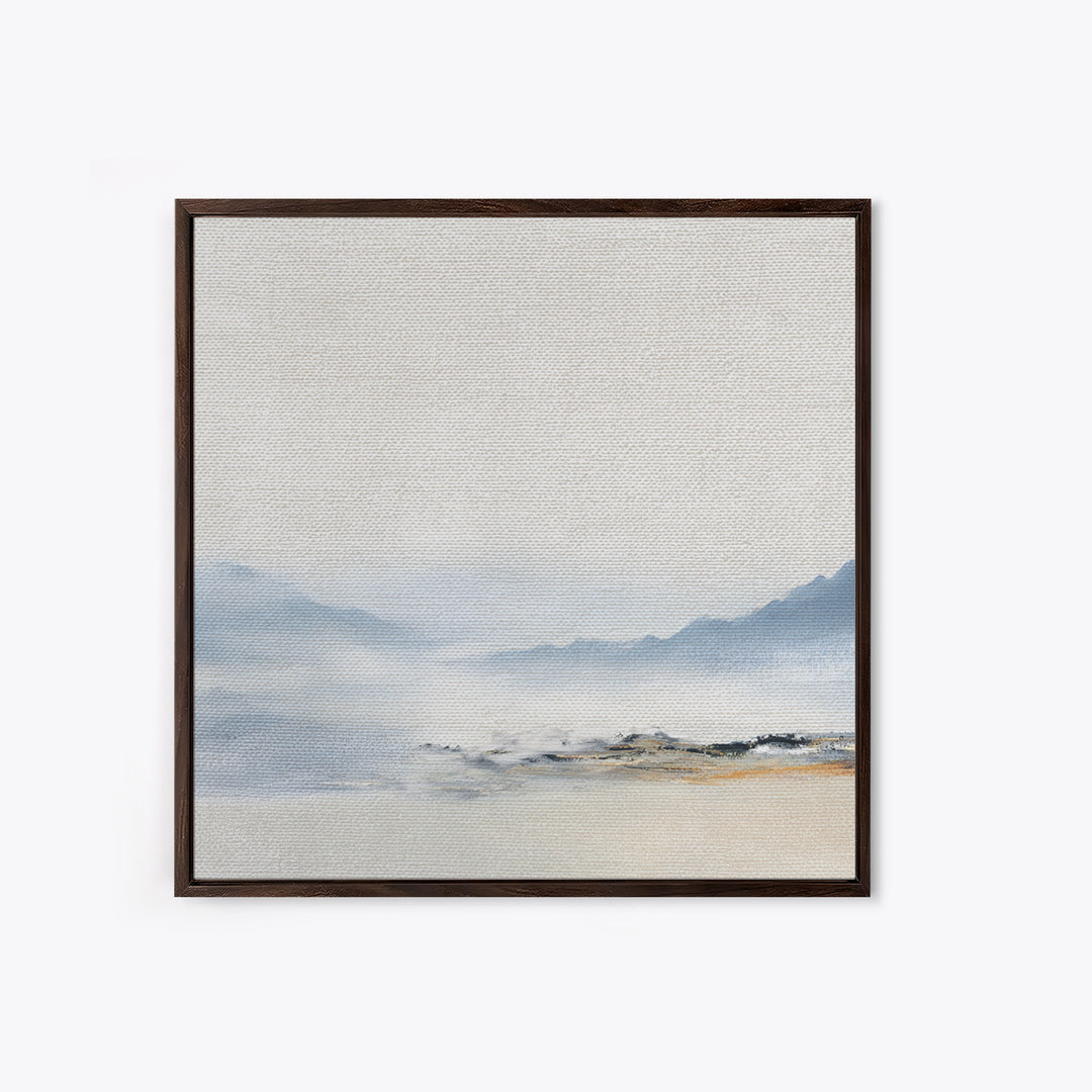 Gentle Mountain Landscape Framed Canvas Print, Dental Office Art, Unique Wall Art, Office Decor, Calm, Dental Assistant, DOA-1x1-28