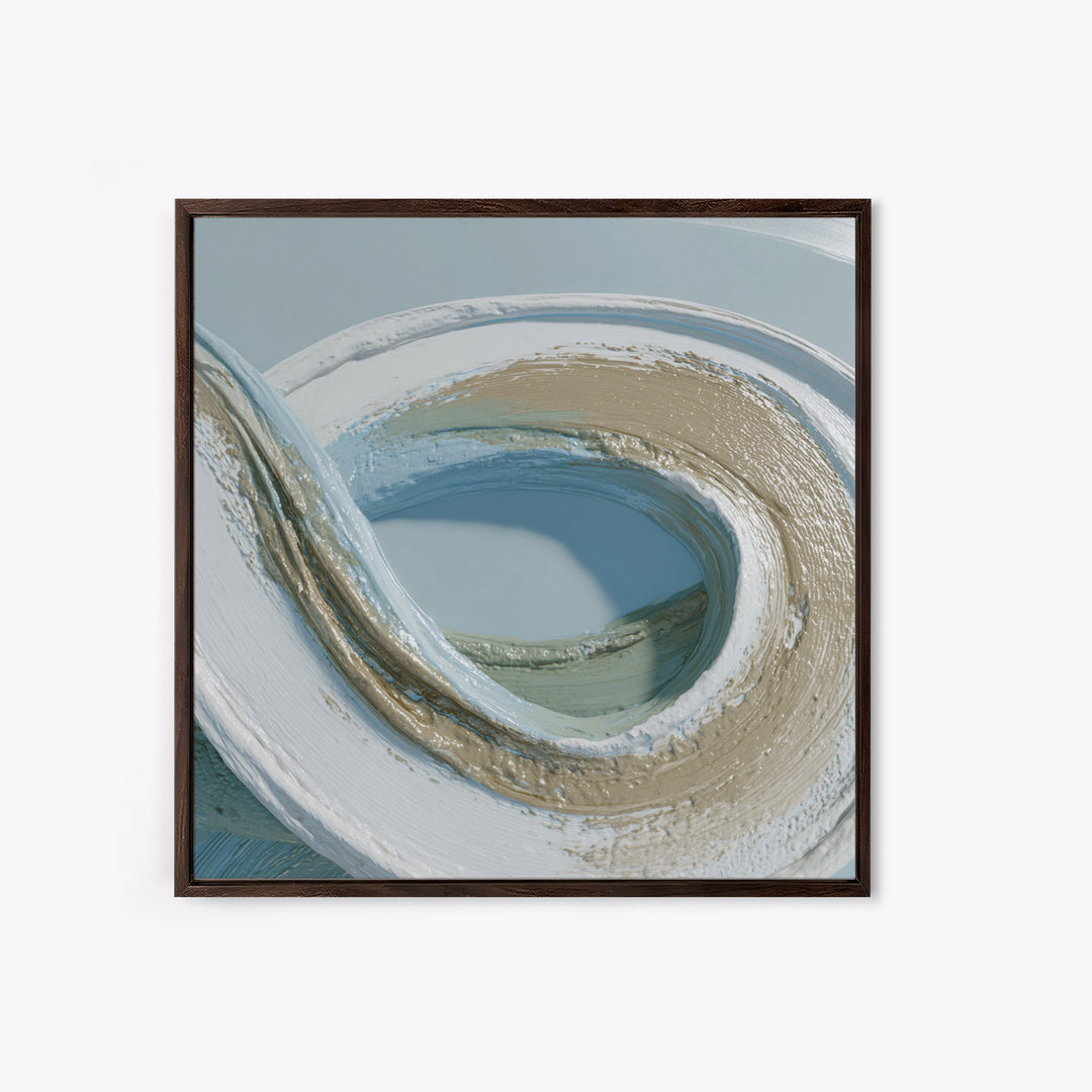 Minimal Smile Curve Abstract Framed Canvas Print, Dental Office Art, Tooth Art, Office Decor, Abstract Art, Calm, Modern Decor, DOA-1x1-29