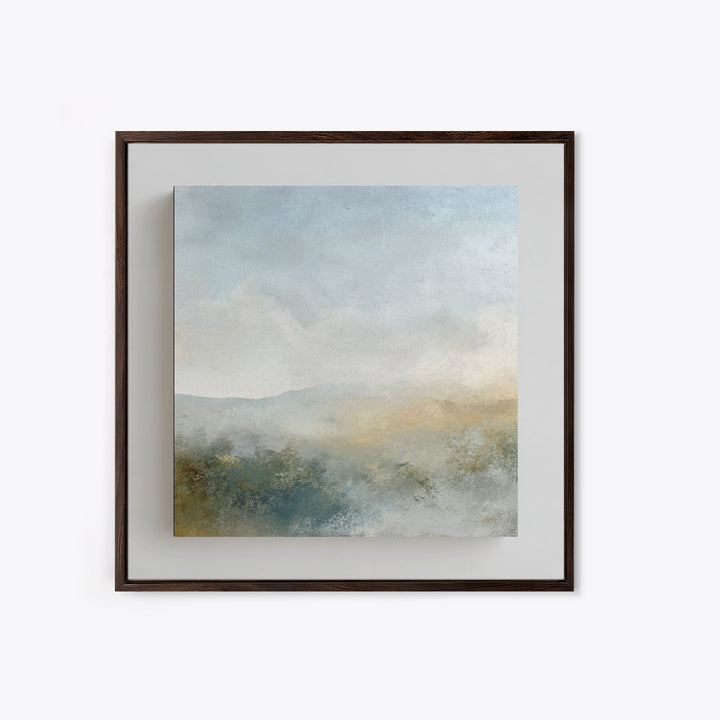 Soft Gradient Sunrise Framed Canvas Print, Dental Office Art, Motivational Poster, Office Decor, Fine Art, Calm, Dentistry Art, DOA-1x1-44