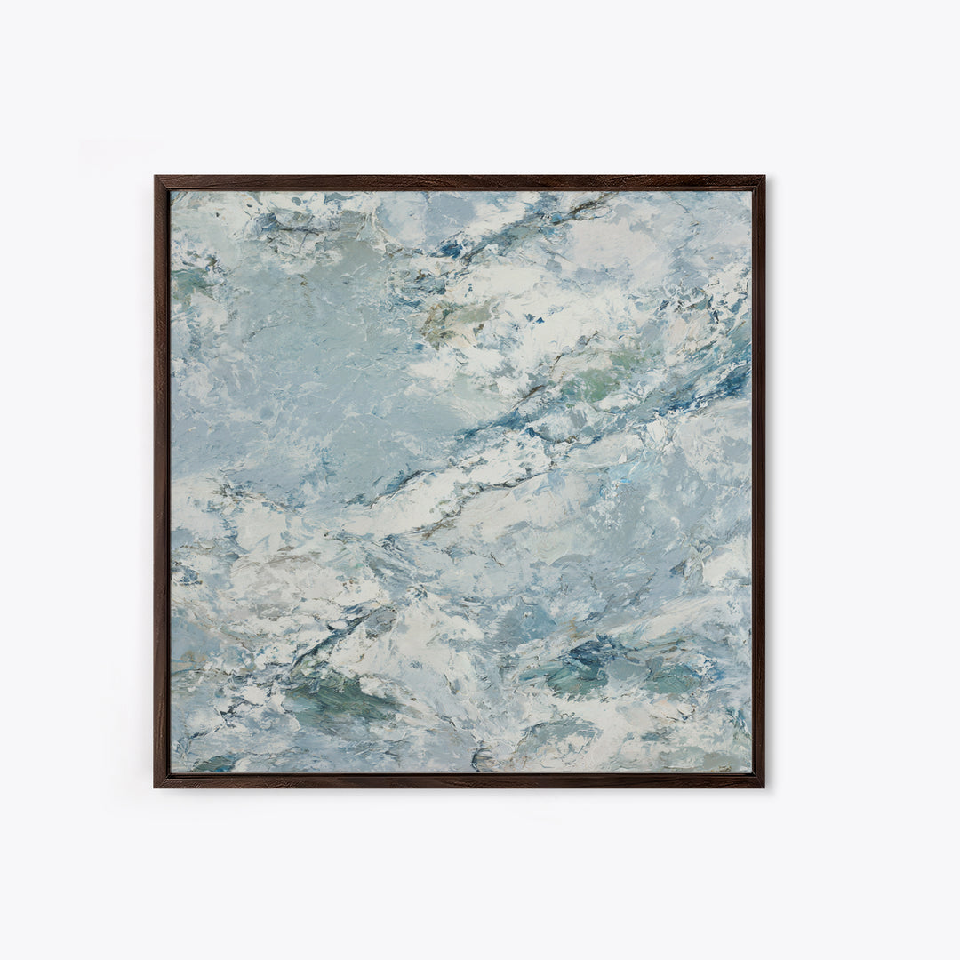 Clean Marble Texture Framed Canvas Print, Dental Office Art, Wall Art, Office Decor, Fine Art, Calm, Dental Office Decor, DOA-1x1-48