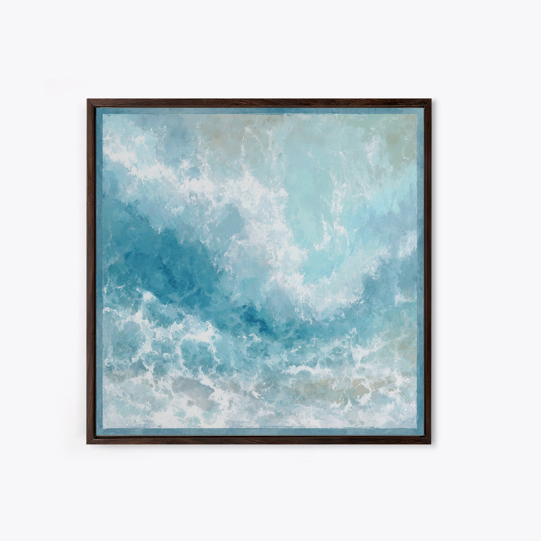 Calming Abstract Ocean Waves Canvas Print, Dental Office Art, Printable Digital, Office Decor, Fine Art, Calm, Neutral Decor, DOA-1x1-49