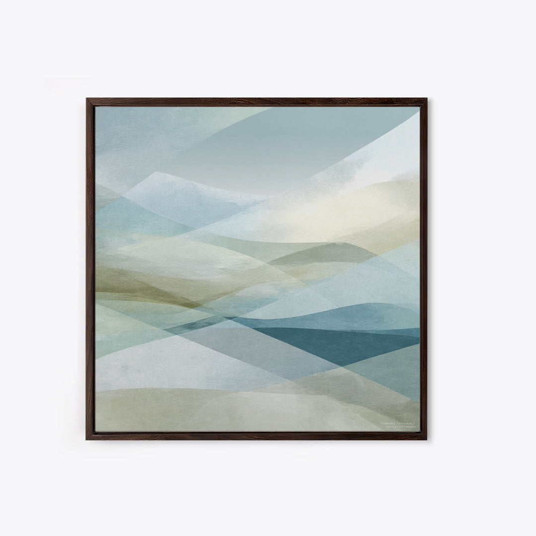Clean Geometric Art Framed Canvas Print, Dental Office Art, Minimalist Wall Art, Office Decor, Abstract Art, Calm, Dental Decor, DOA-1x1-56