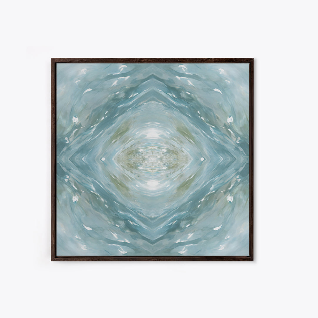 Abstract Water Ripple Pattern Framed Canvas Print, Dental Office Art, Medical Decor, Office Decor, Fine Art, Calm, Home Decor, DOA-1x1-61